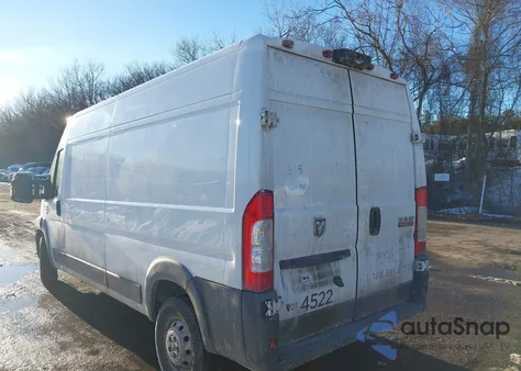 2018 Ram Promaster 2500 High Roof 159 Wb z USA, uszkodzony, nr VIN 3C6TRVDG3JE144522